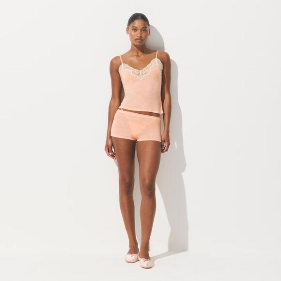 NWT Skims Sheer Cotton Lace Cami Sleep Set Size 2XL In Villa - Picture 7 of 8